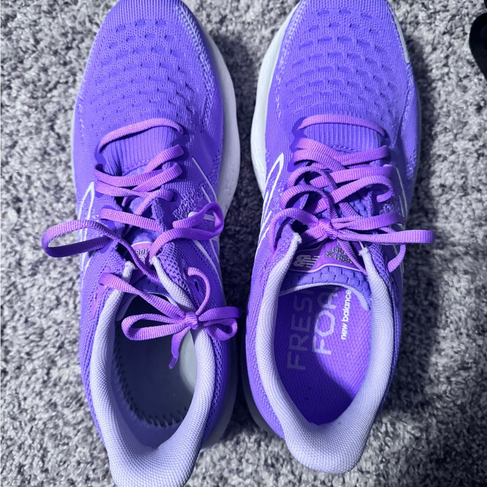 New Balance Purple Athletic Shoes with Mesh Fabric